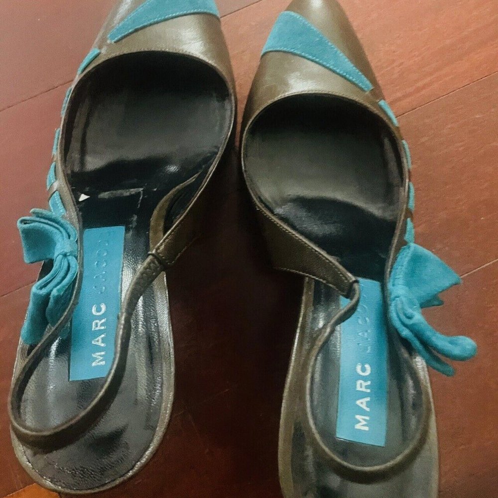 Marc Jacobs Dark Brown Slingback Pumps - Size 8.5